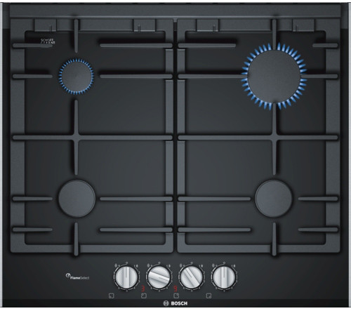 Газовая варочная панель Bosch PRP6A6D70R, черный, Serie  8, Форсунки