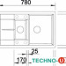 Кухонная мойка Blanco Metra 6 S Compact (мускат) [521891]