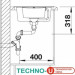 Кухонная мойка Blanco Metra 6 S Compact (мускат) [521891]
