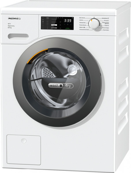 Стиральная машина с сушкой Miele WTD160WCS, 8/5 кг, 1500 об/мин, инверторная, 7 программ, автовзвешивание