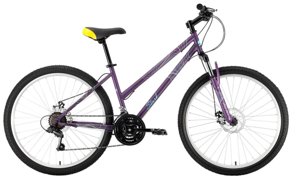 Велосипед STARK Luna 26.1 D Steel фиолетовый/голубой 18" HQ-0009470
