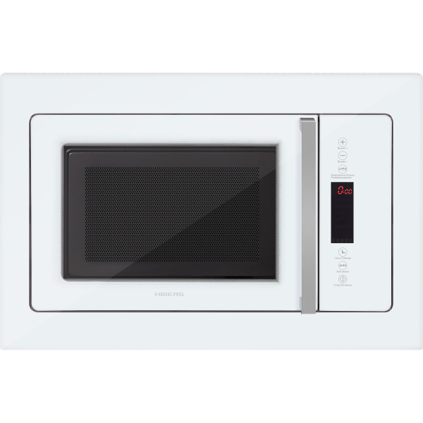 Встраиваемая микроволновая печь HIBERG VM 8505 W, 25 л, без поворотного стола, гриль