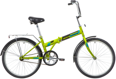 Велосипед NOVATRACK 24NFTG1.GN20 24" складной, зеленый 139794