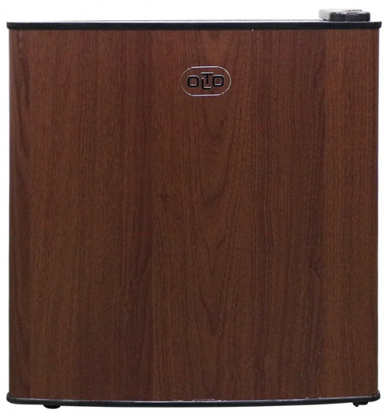 Холодильник Olto RF-050 WOOD, черный/коричневый, 50 л, внешнее покрытие-металл, размораживание - ручное, 42.4 см х 50.6 см х 43.5 см