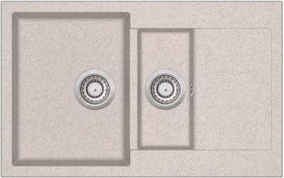Кухонная мойка Aquasanita Tesa SQT151AW (beige 110)