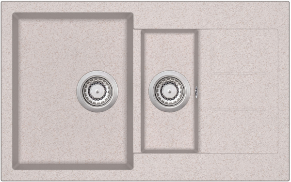 Кухонная мойка Aquasanita Tesa SQT151AW (beige 110)