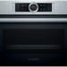 Компактный электрический духовой шкаф Bosch CBG635BS3, Serie 8, нержавеющая сталь, EcoClean, переключатель Control Ring, 13 режимов