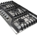 Варочная панель газовая ELTRONIC (33-15) 5 конфорок (нержавеющая сталь)
