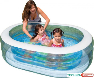 Надувной бассейн Intex Oval Whale Fun 163x107x46 (57482)