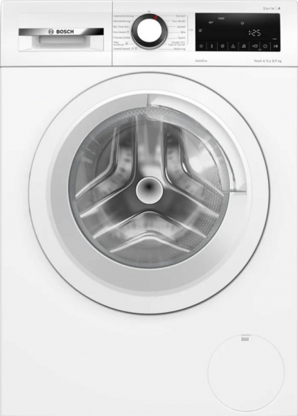 Стиральная машина с сушкой Bosch WNA134L0SN, Serie 4, белая, 8/5 кг, 1400 об/мин, 14 программ, инверторная 