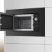Встраиваемая микроволновая печь Bosch BEL623MB3, Serie 2, чёрная, 20 л, кнопки, поворотный переключатель Rotary, 8 программ