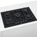 Варочная панель Bosch PPQ7A6B90R, Serie  6, чугунные решетки, 75.20х52 см. , 