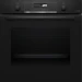 Электрический духовой шкаф Bosch HBG4795B1S, Serie 6, чёрный, 7 режимов, пиролитическая очистка, телескопические направляющие