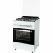 Комбинированная плита NordFrost GE 6064 W, эмалированная, 4 газовые конфорки, электроподжиг, 63 л, электрическая духовка