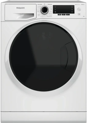 Стиральная машина узкая Hotpoint NSD 8249 D AVE RU, белая, 8кг, 1200об/мин, инверторная, с фронтальной загрузкой, с паром
