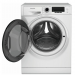 Стиральная машина узкая Hotpoint NSD 8249 D AVE RU, белая, 8кг, 1200об/мин, инверторная, с фронтальной загрузкой, с паром