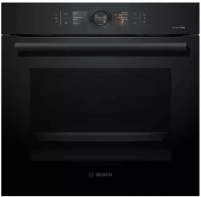Духовой шкаф Bosch Serie 8 HBG8764C1, черный, Serie 8, пиролитическая очистка, 13 режимов, переключатель Control Ring