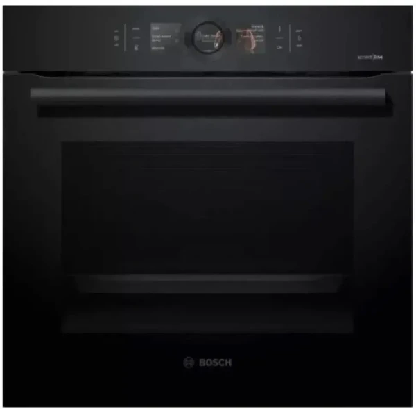 Духовой шкаф Bosch Serie 8 HBG8764C1, черный, Serie 8, пиролитическая очистка, 13 режимов, переключатель Control Ring