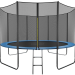 Батут GetActive Jump 12FT с лестницей и внешней сеткой 12472S2Y-L синий