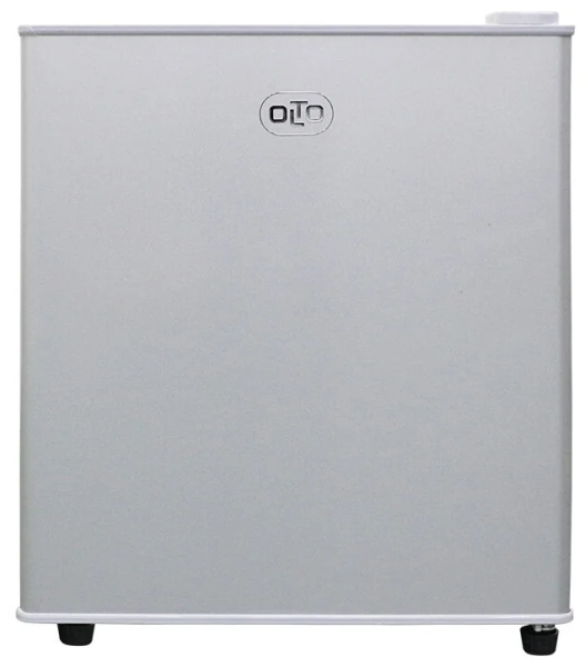Холодильник Olto RF-070 SILVER, серебристый, 70 л, внешнее покрытие-металл, размораживание - ручное, 42.4 см х 56.4 см х 44.5 см