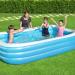 Детский бассейн Bestway Deluxe Blue Rectangular Family 54009 + гель для рук серии "ANTIVIR" 100мл 2026