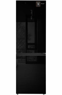 Холодильник Weissgauff WRK 185 Total NoFrost Inverter Black Glass