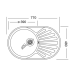 Кухонная мойка Kromevye EC 259 D