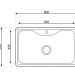 Кухонная мойка Asil AS 154 (матовая, 0.8 мм)