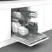 Встраиваемая посудомоечная машина Indesit DI 3C49 B, конденсационная, полноразмерная, загрузка, комплектов посуды 13, электронное управление 