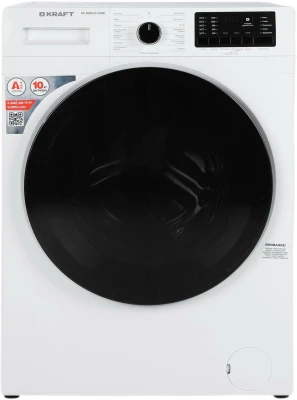 Стиральная машина KRAFT KF-MDS10146W, белая, 10 кг, 1400 об/мин, 15 программ, с паром, инверторная 