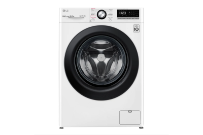 Стиральная машина LG AI DD TW4V3RS6W, с паром, белая, 10,5 кг, инверторный мотор с прямым приводом, 1400 об/мин