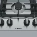 Газовая варочная панель Bosch PCS7A5M90, конфорок - 5 шт, решетки - чугун, панель - нержавеющая сталь, электроподжиг, газ-контроль, серебристый