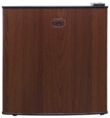 Холодильник Olto RF-070 WOOD, черный/коричневый,70 л, внешнее покрытие-металл, размораживание - ручное, 42.4 см х 56.4 см х 44.5 см