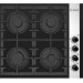 Варочная панель GEFEST 2230 К23, черный, 4 конфорки, газ-контроль, электророзжиг, чугунные решетки