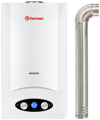 Проточный газовый водонагреватель Thermex G 20 TD Pro, белый