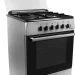 Комбинированная плита IDEAL L 305 серая, эмалированная, 3 газовые конфорки, 1 электрическая конфорка, электрическая духовка, 65 л