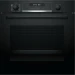 Электрический духовой шкаф Bosch HRA578BB0S Serie 6, чёрный, 71 л, пиролитическая очистка, 10 режимов, с паром 
