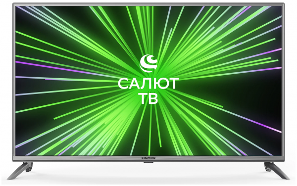 43" Телевизор STARWIND SW-LED43UB403 LED, стальной