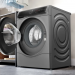 Стиральная машина с сушкой Bosch WNC254ARSN Serie 8, серая, 10.5/6 кг, 1400 об/мин, инверторная