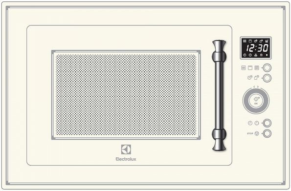 Микроволновая печь Electrolux EMT25203C, 25 л, 900 Вт, гриль, автоматическая разморозка, дисплей