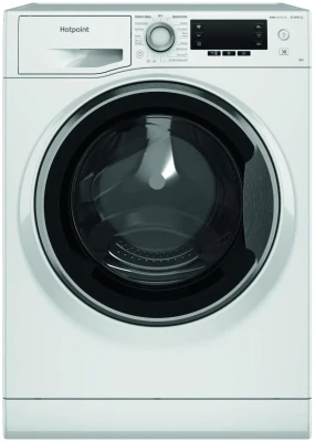 Стиральная машина узкая Hotpoint NSD 6239 S VE RU, белая, 16 программ, 6 кг, 1200 об/мин, инверторная, с паром