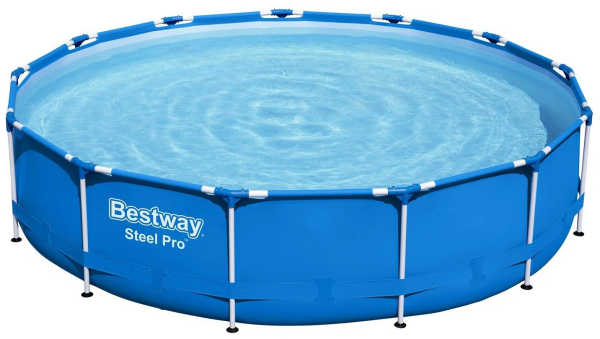 Бассейн каркасный Bestway Steel Pro 5612Е 396 х 84 см, с фильтр-насосом 220V, 2006 л/ч
