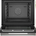 Электрический духовой шкаф с паром Bosch HRG7361B1, черный, Serie 8, гидролизная очистка, 14 автоматических программ