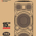 Портативная колонка Eltronic 30-56 CRAZY BOX 2500, Bluetooth, дисплей, поддержка microSD