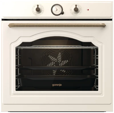 Духовой шкаф электрический Gorenje BOS67371CLI бежевый, очистка паром AquaClean, 12 режимов, коллекция Classico