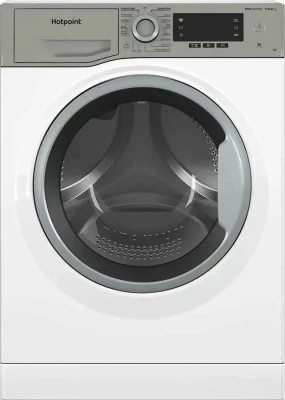 Стиральная машина Hotpoint NSD 6239 US VE RU, белая, с фронтальной загрузкой, с паром, 6кг, 1200об/мин, инверторная