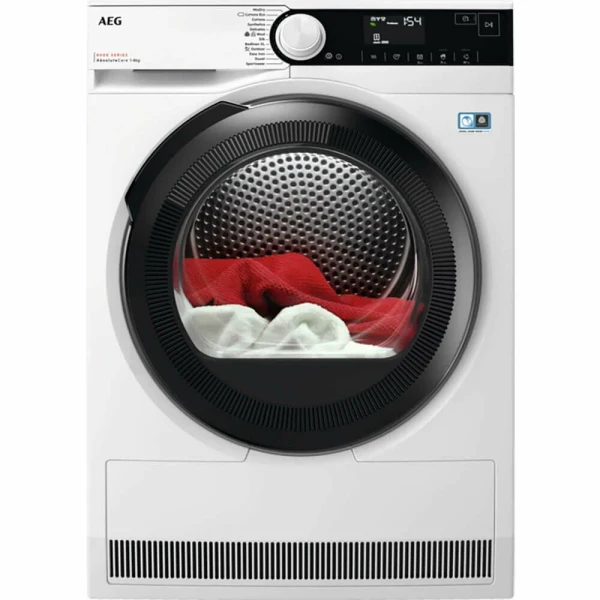 Сушильная машина AEG TR838P4E, отдельностоящая, тепловой насос, электронное управление, загрузка 8 кг