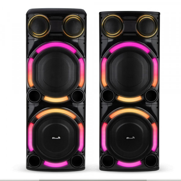 Колонки (акустическая система) Eltronic 30-57 CRAZY BOX 5000, LED посветка динамика (активная), эквалайзер, регулировка высоких низких частот