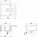 Кухонная мойка Aquasanita Tesa SQT102AW (beige 110)