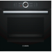 Электрический духовой шкаф Bosch HBG675BB1, черный, Serie 8, переключатель Control Ring, пиролитическая очистка 